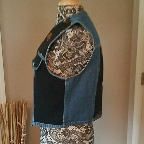 Stonebridge petites denim vest, size PM - Picture 3 of 5